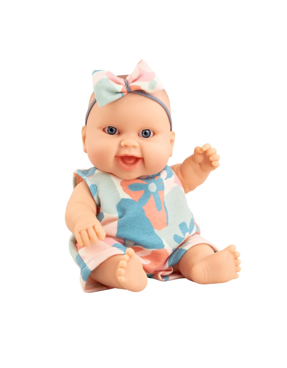 Poupée Peques - Berta avec barboteuse multicolore - Paola Reina - Boutique Maman & Bébé – Produits Essentiels au Quotidien - Bengal