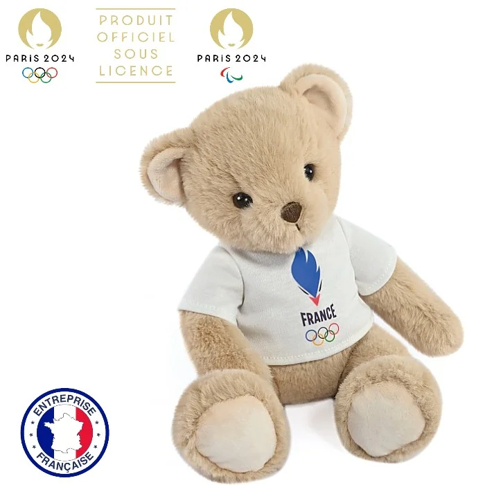 Beige Teddy Bear with French Team shirt Matériel sport cher Meilleur rapport qualité prix