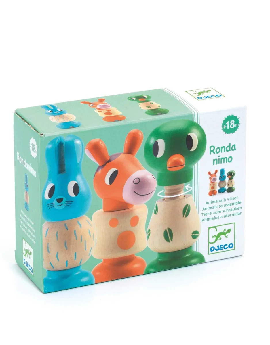 Jeu bois Rondamino animaux Djeco Boutique Maman Bébé Produits Essentiels Quotidien