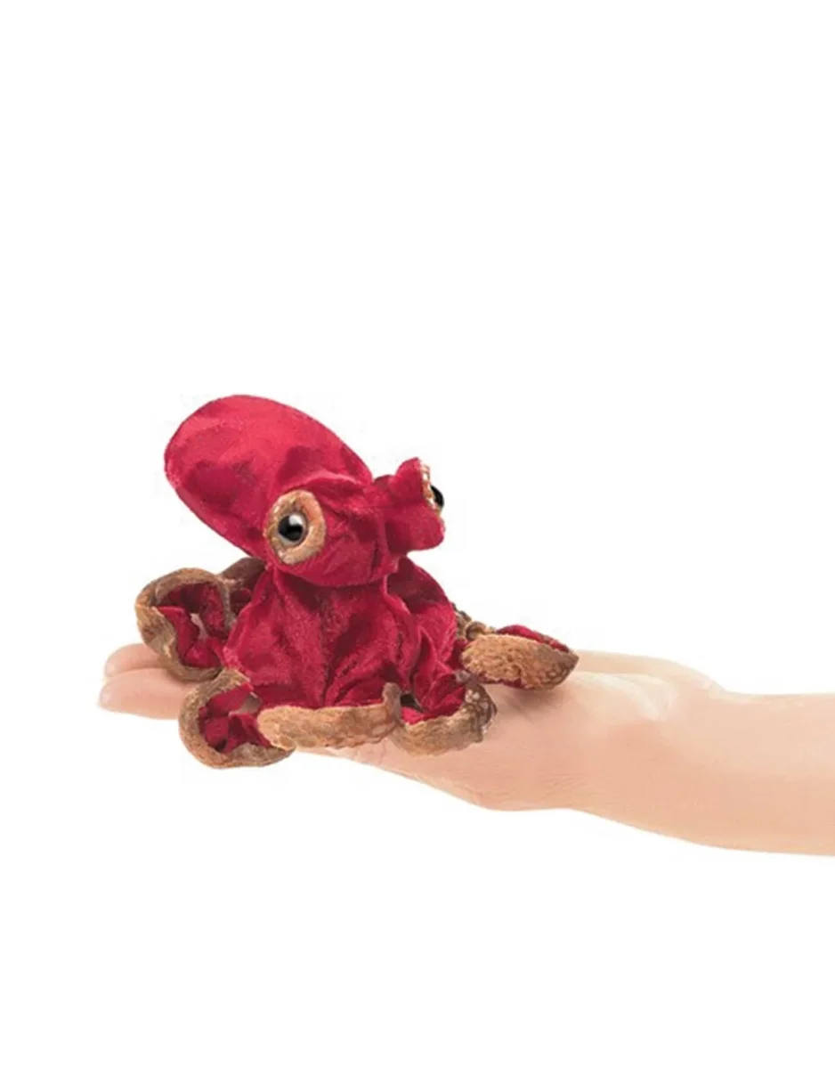 Marionnette à doigt - Poulpe rouge - Folkmanis - Boutique Maman & Bébé – Produits Essentiels au Quotidien - {'count': 1, 'name': 'Baby'}