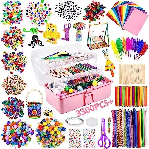 Kit Bricolage Enfant Purpledi 3300+ Pièces: Activité Créative DIY pour Garçon et Fille, dès 3 Ans - Édition Limitée – L’Art de la Table Française en Promotion ! Sets de Table enfant originaux & Illustrés - MaloJouets
