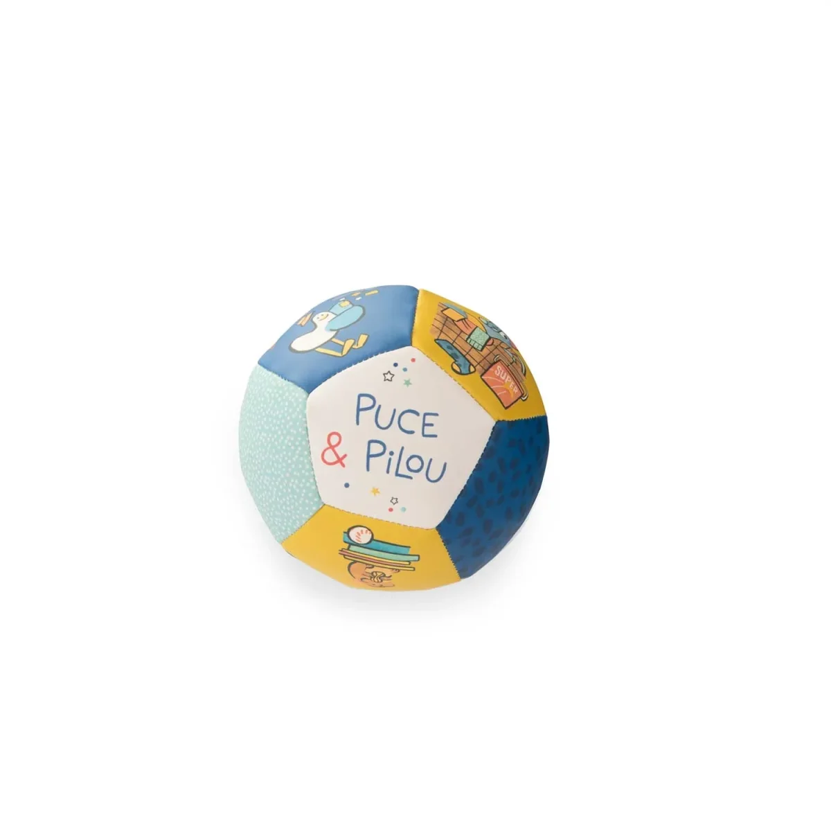 Moulin Roty -Puce et Pilou - Balle Souple 10 cm ||Moulin Roty - Puce et Pilou-Softy ball 10cm - Boutique Bébé en Ligne : Soins, Jouets et Articles Maison Balle interactive rechargeable avec queue chat Mon Ami Luki