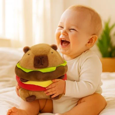 Peluche Capybara-Sandwich - Boutique Maman & Bébé – Produits Essentiels au Quotidien Peluches pour bébé | Béaba