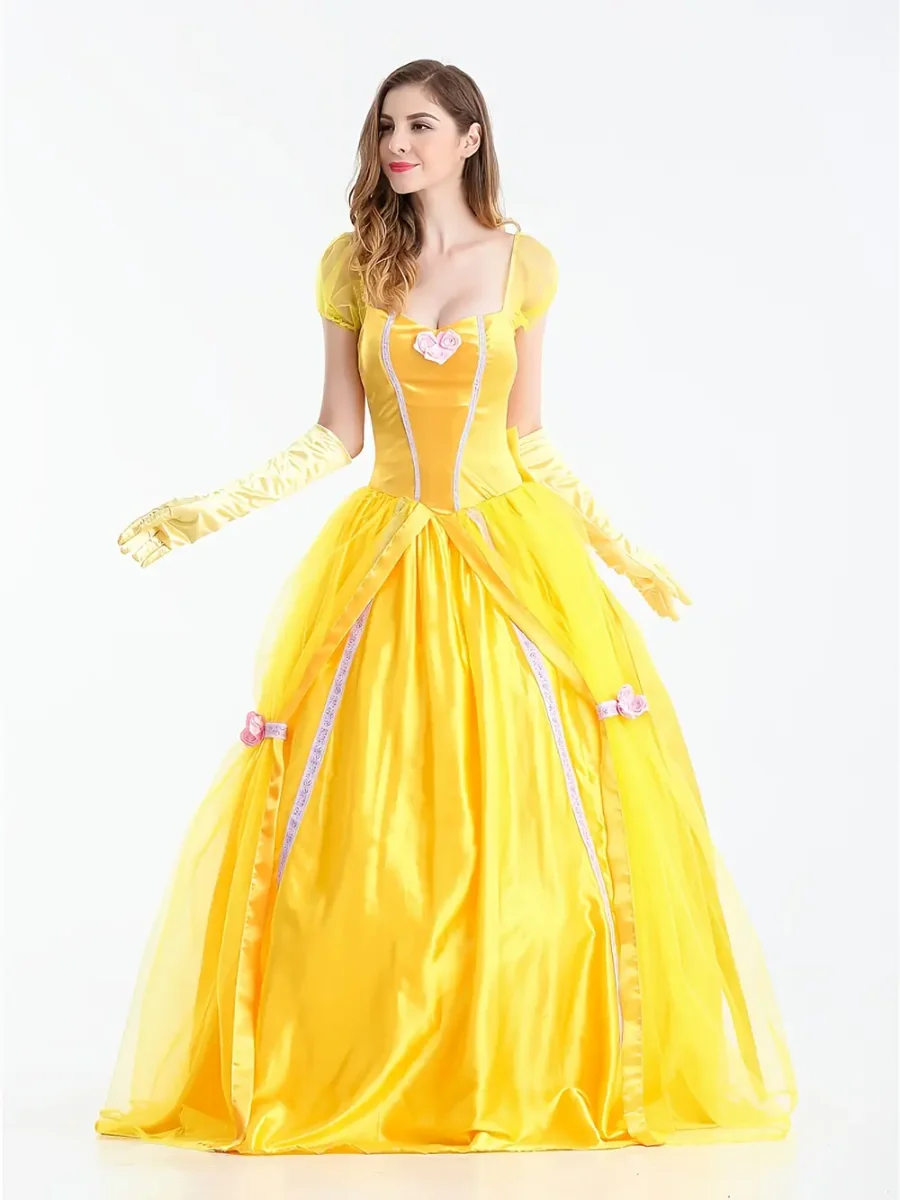 Robe princesse enfant avec grand nœud – costume fête Halloween ou Noël - Éclairage de qualité avec frais de port offerts - {'count': 3, 'name': 'Chine'}