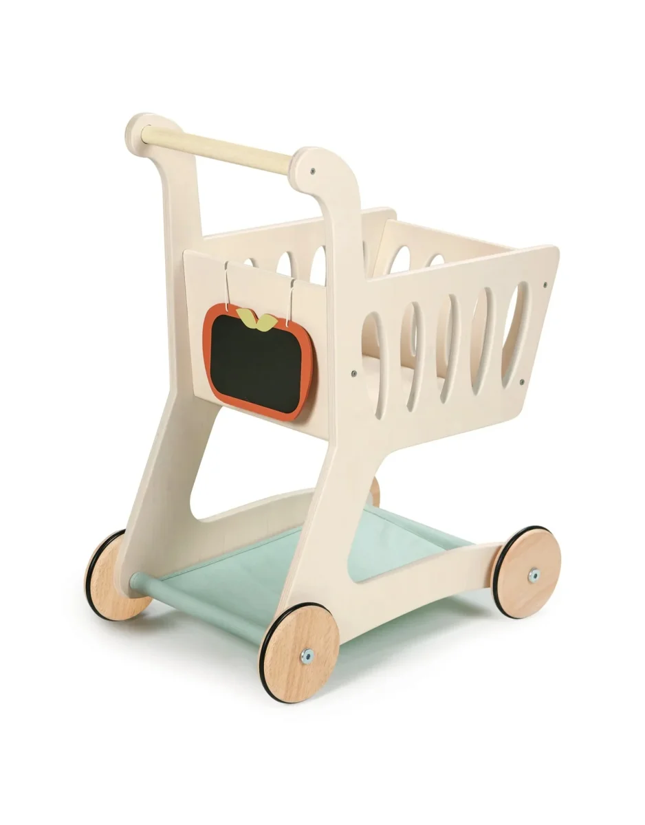 Chariot épicerie bois Leaf Toys Boutique Maman Bébé Produits Essentiels Quotidien