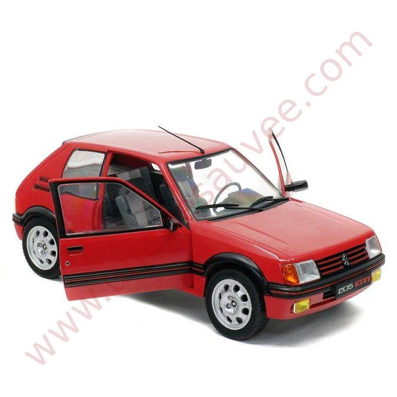 PEUGEOT 205 GTI 1.9 ROUGE VALLELUNGA 1988 1/18 VOITURE MINIATURE SOLIDO - Saldi Straordinari – Offerte Speciali Disponibili Adesso - Car