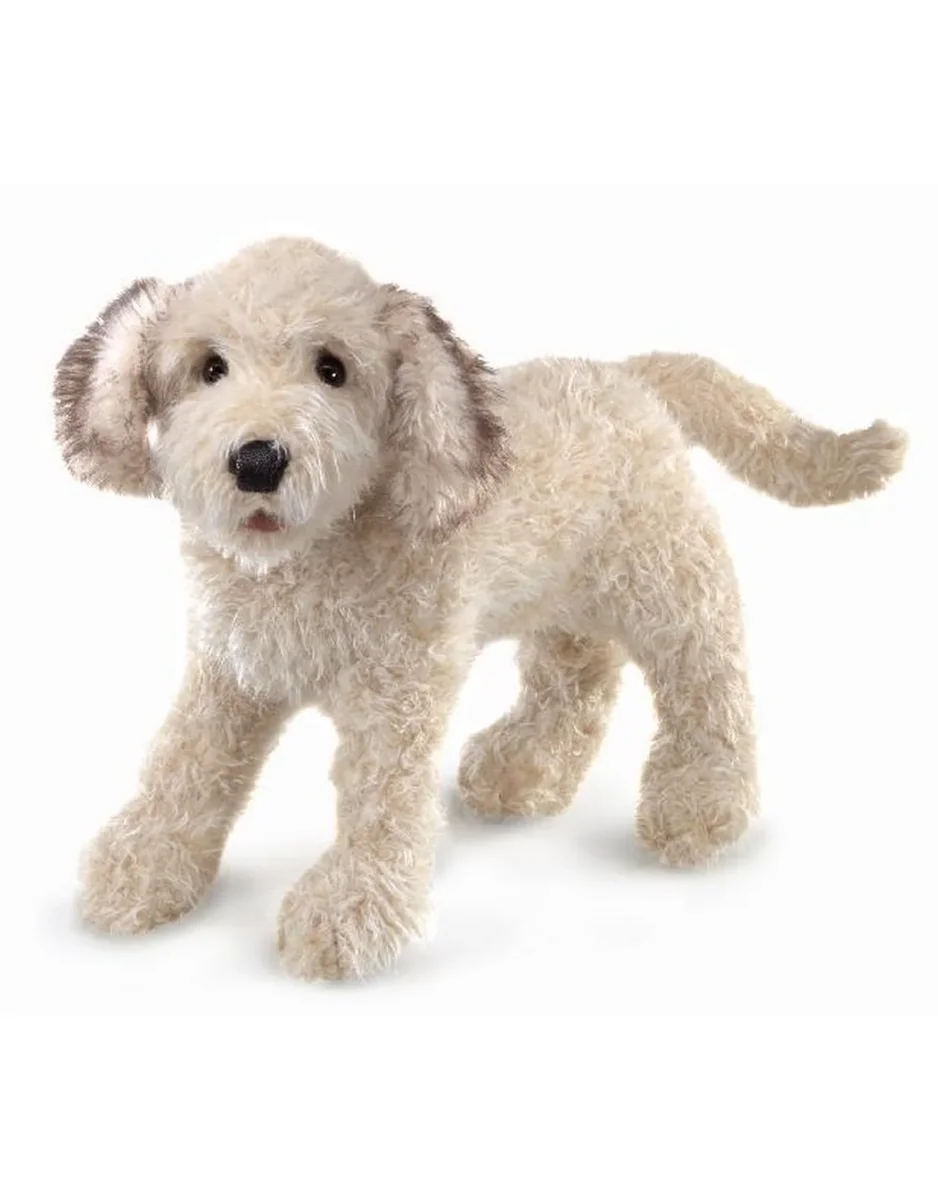 Marionnette - Chien Labradoodle - Folkmanis - Boutique Maman & Bébé – Produits Essentiels au Quotidien Jouet Marionnette à fils Chien en bois |Ekobutiks®