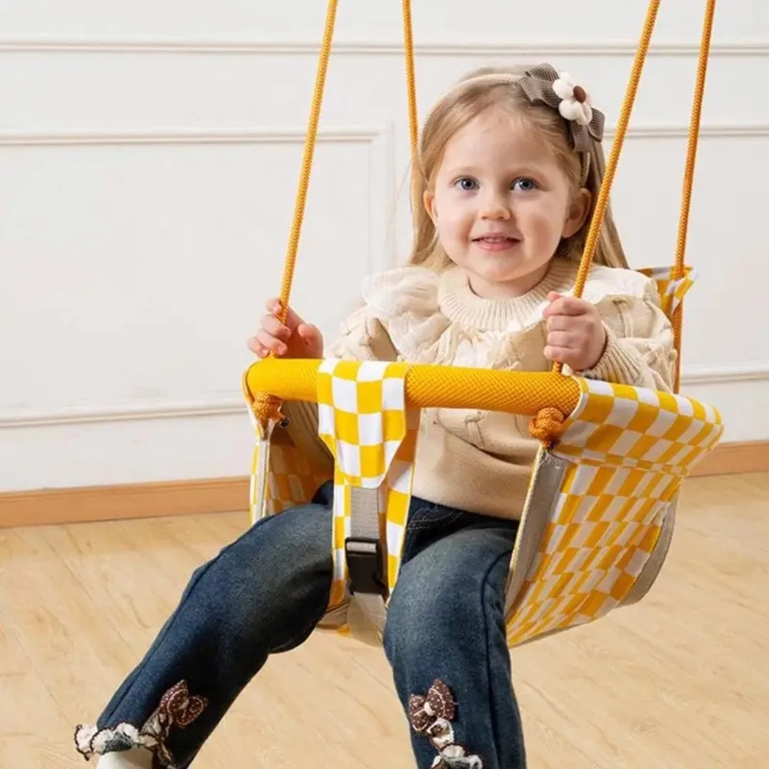Siège balançoire pour bébé – Sécurité et confort doux en bois naturel pour des Petite moments d’éveil joyeux à la maison - Éclairage de qualité avec frais de port offerts