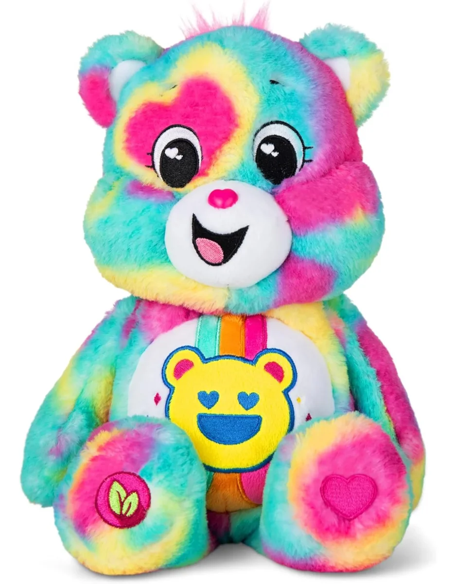 Peluche - Calinours Good vibes - Moyen - Care Bears - Boutique Maman & Bébé – Produits Essentiels au Quotidien Peluche câlin Croco Vert 28 cm Done by Deer - Bambinou