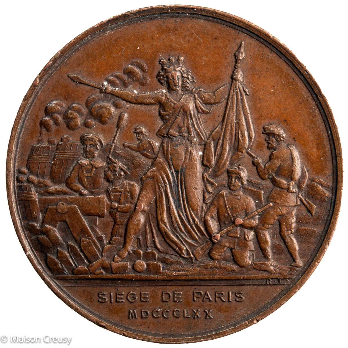 Siege de Paris jeton 1870 - Vins Rouges Harmonieux pour Chaque Occasion - {'count': 1, 'name': 'Inauguration'}