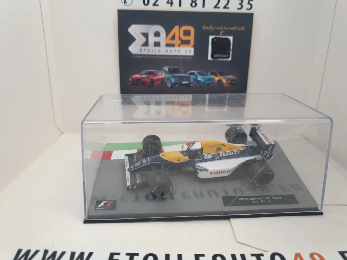 F1 Renault Williams FW15C 1/43 - Vins Rouges Harmonieux pour Chaque Occasion - Curius