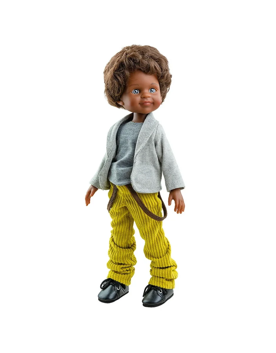 Poupée Las Amigas Vertbaudet - Cayetano avec pantalon à bretelle et veston gris - Paola Reina - Boutique Maman & Bébé – Produits Essentiels au Quotidien