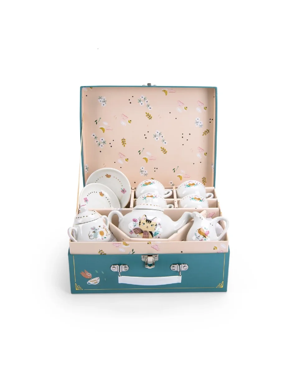 Ensemble à thé en porcelaine - Ma merveilleuse dinette - Les Parisiennes - Moulin Roty - Boutique Maman & Bébé – Produits Essentiels au Quotidien - Jouet