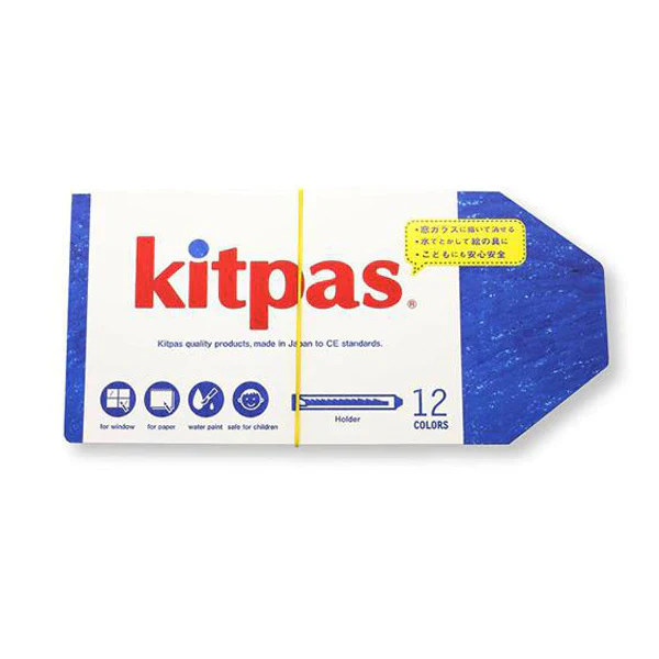 Kitpas - Crayons en Cire de Riz - 12 Couleurs||Kitpas - Rice Wax Crayons - 12 Colors - Boutique Bébé en Ligne : Soins, Jouets et Articles Maison - {'count': 1, 'name': 'couleur'}