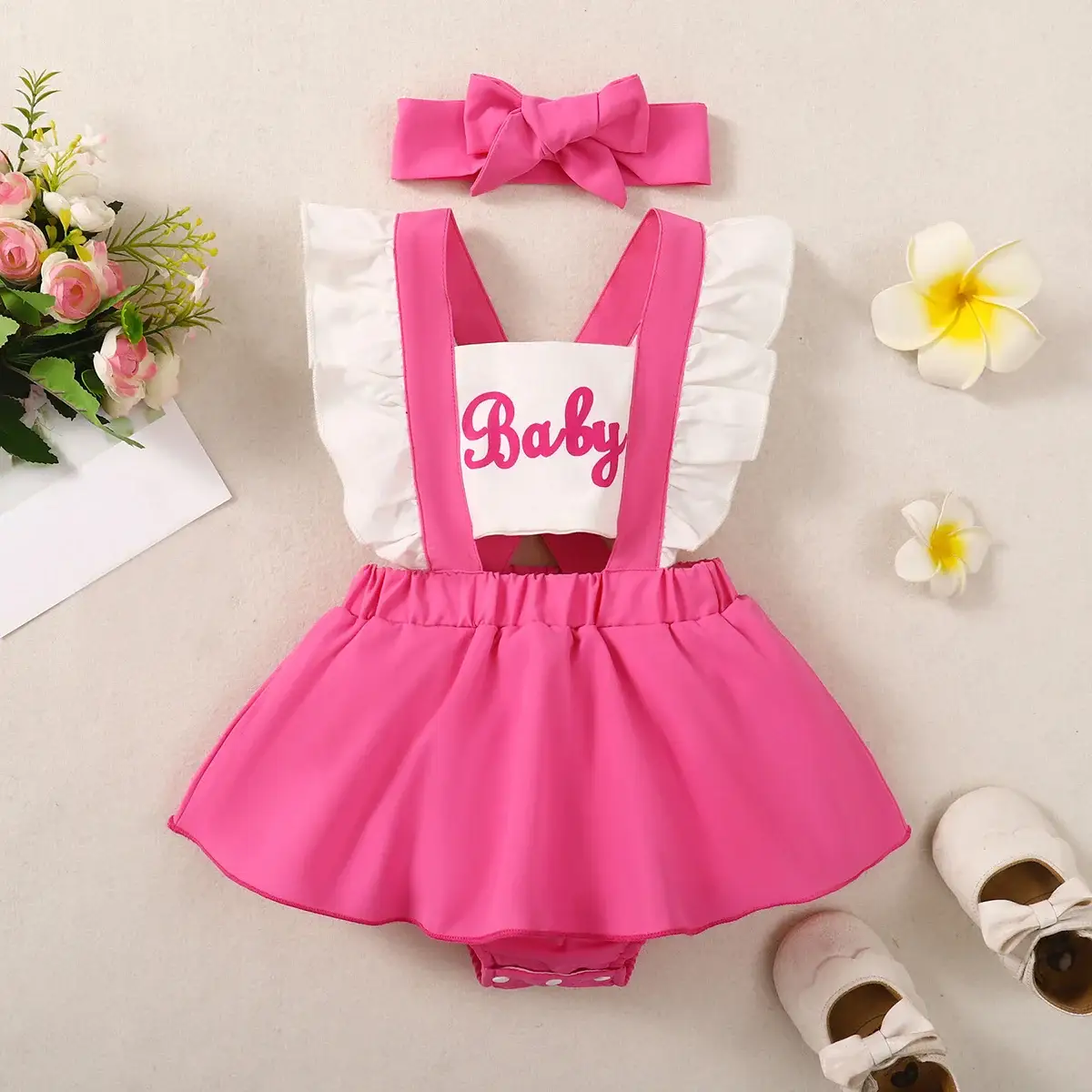 Robe rose Barbie été Bébé - Boutique Bébé en Ligne : Soins, Mattel- Jouets et Articles Maison