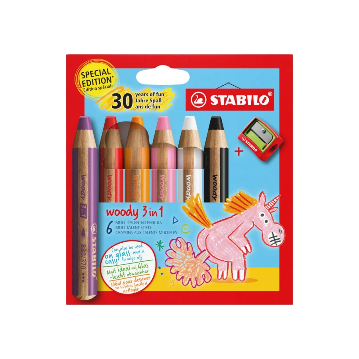 Stabilo -Crayon Polyvalent Woody 3 en 1 - ||Stabilo - Multi-Talented Pencil Woody 3 in 1 - Unicorn - Boutique Bébé en Ligne : Soins, Jouets et Articles Maison stabilo-surligneur-swing-cool-pastel-edition-etui-pet-de-4