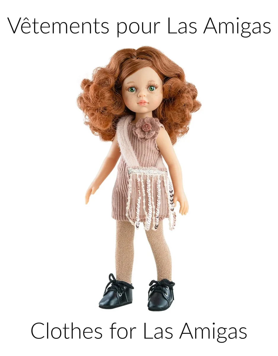 Vêtement pour poupée Las Amigas - Robe rose en velours cotelé et sac à main - Paola Reina - Boutique Maman & Bébé – Produits Essentiels au Quotidien Bonjour Little Tenue de Poupée - Sloeberry - Poupées & Maison - L'Armoire  de Bébé - Inactif