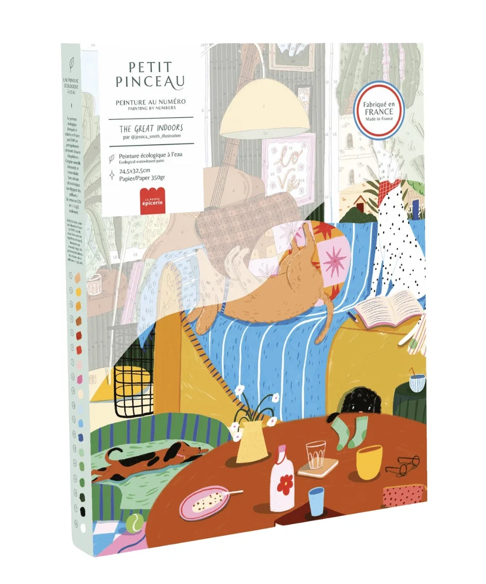Coffret Peinture au numéro Great Indoors | La Petite Epicerie - Univers maison et accessoires utiles pour une vie simplifiée - Petit pinceau peinture