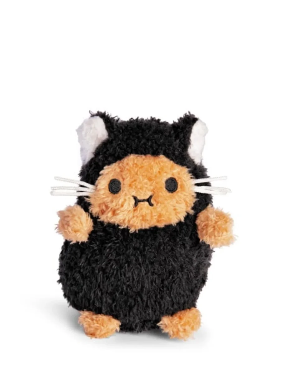 Mini peluche Voyage assise - Ricespud costumé en chat noir - Noodoll - Boutique Maman & Bébé – Produits Essentiels au Quotidien