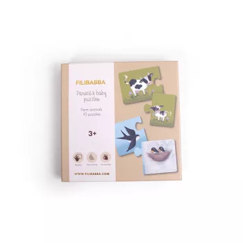Puzzles "Maman et ses bébés" - Animaux de la ferme - Boutique Maman & Bébé – Produits Essentiels au Quotidien - michelle carlslund puzzle maman bébé animal amp produit