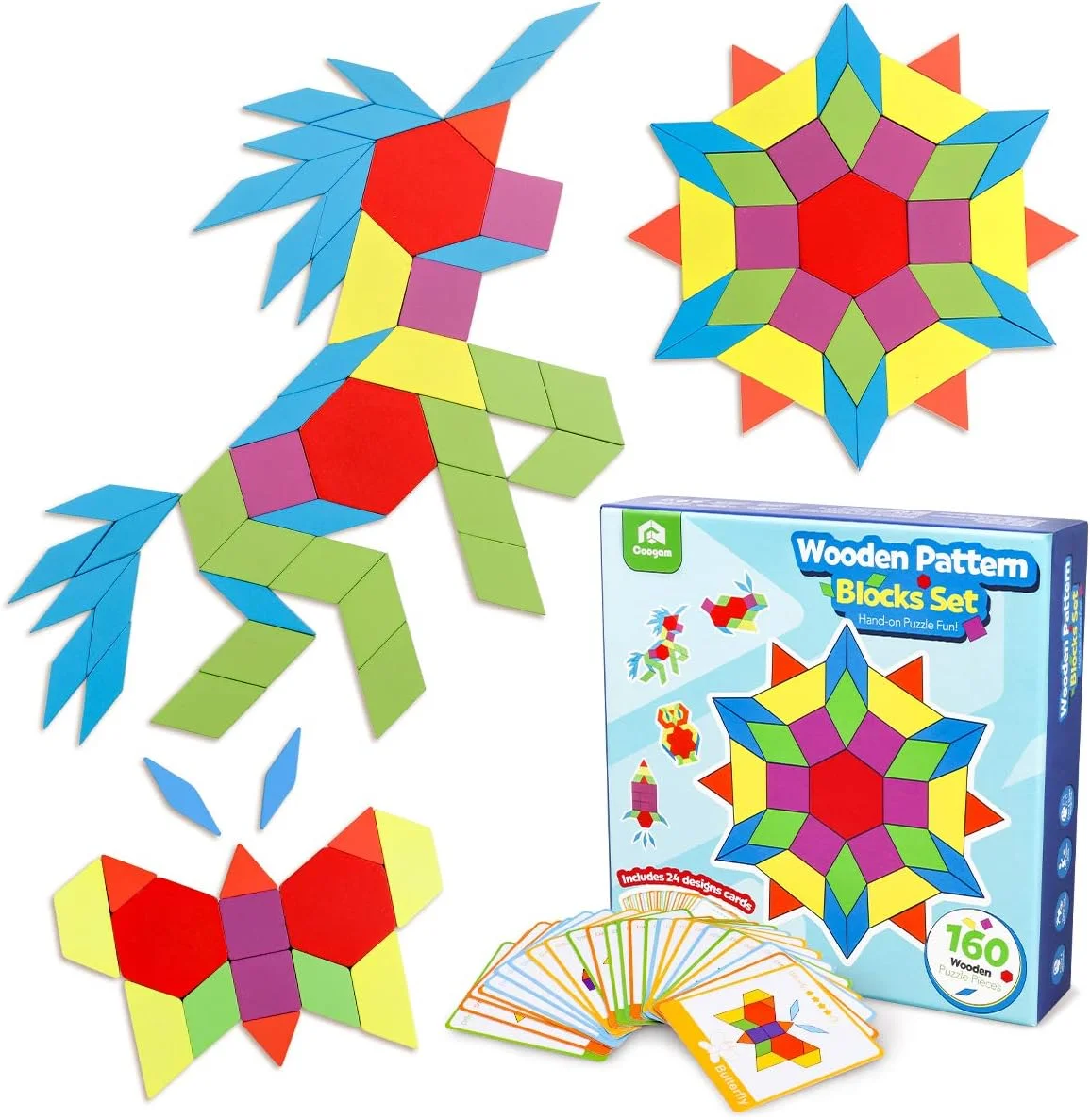 Kit Montessori : tangram en bois Coogam 160 pièces pour enfants - Vins Rouges Harmonieux pour Chaque Occasion Puzzles Tangram en Bois Vanmor pour Enfants – 68 pièces | Puzzles de  formes, jouets éducatifs Montessori pour filles et garçons à partir de 3  ans, cadeaux d'anniversaire et de Noël :