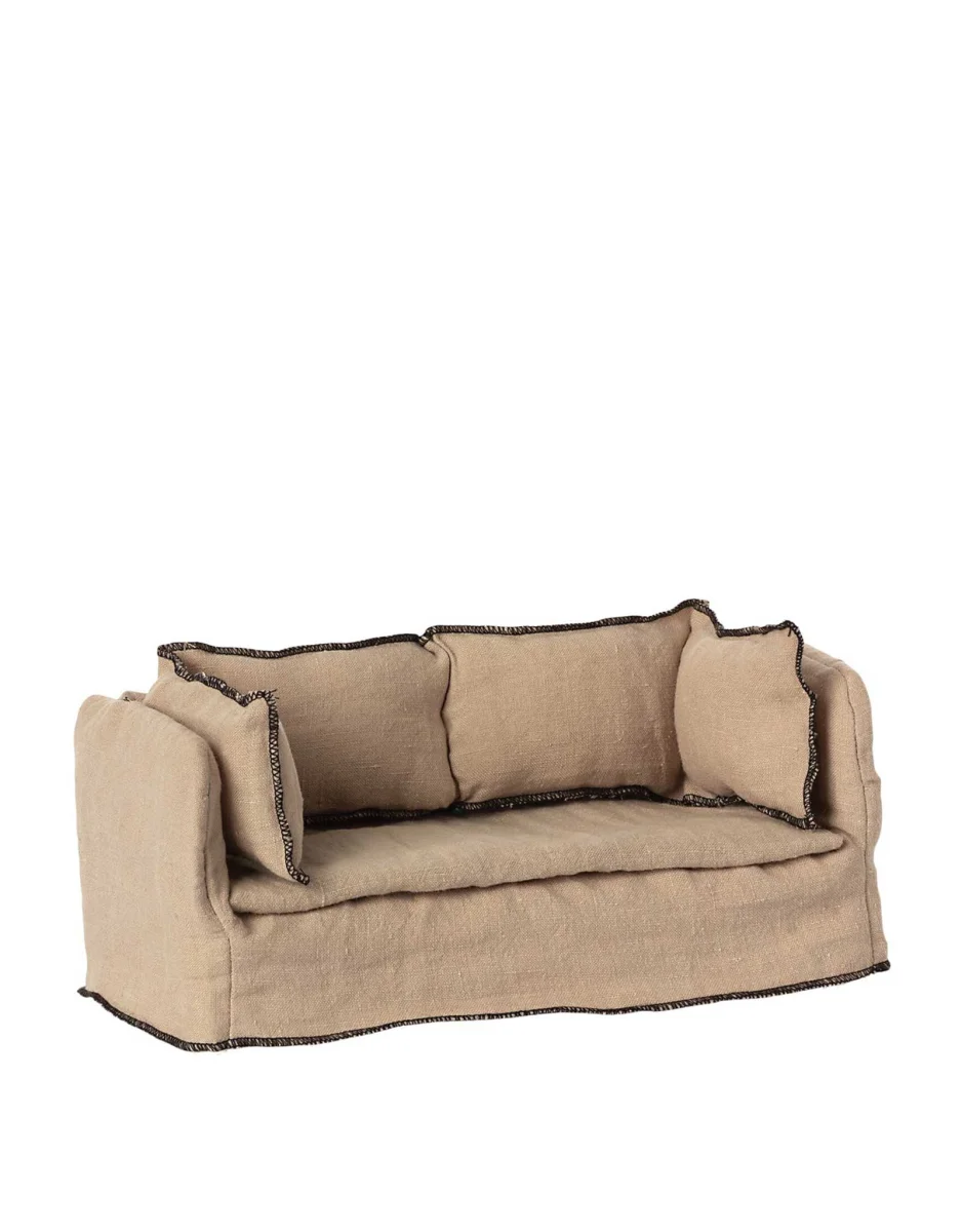 Sofa deux places miniature beige - Maileg - Boutique Maman & Bébé – Produits Essentiels au Quotidien Couches lavables neuves | AMP | Les Couches Bébé Nana