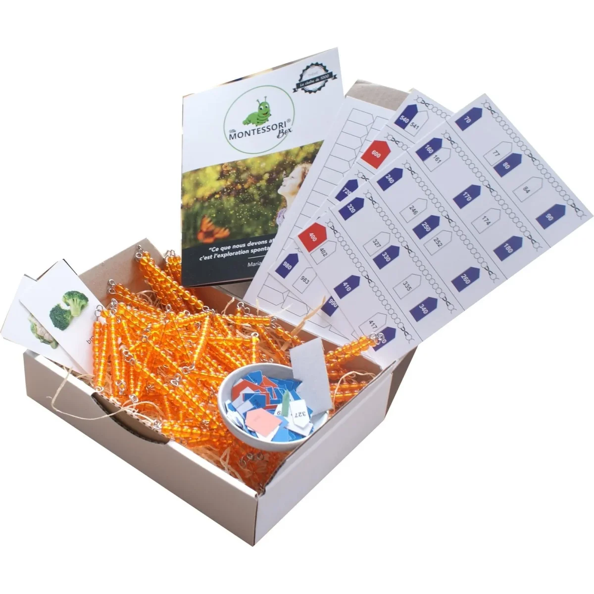 Chaîne de 1000 perles Montessori - Boutique Maman & Bébé – Produits Essentiels au Quotidien - {'count': 1, 'name': 'cuivre'}