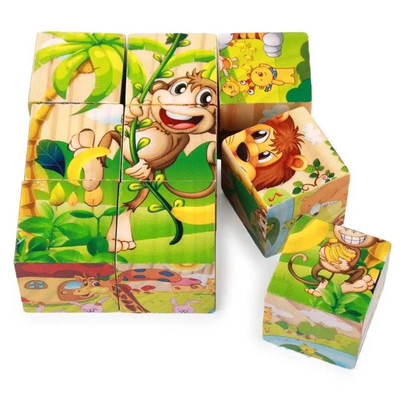 Cubes Puzzles 3D à Six faces - Boutique Bébé en Ligne : Soins, Jouets motifs et Articles Maison