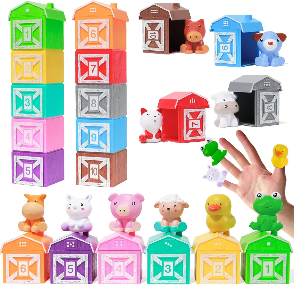 Jouet ferme Montessori enfants ans Rouges Harmonieux Occasion