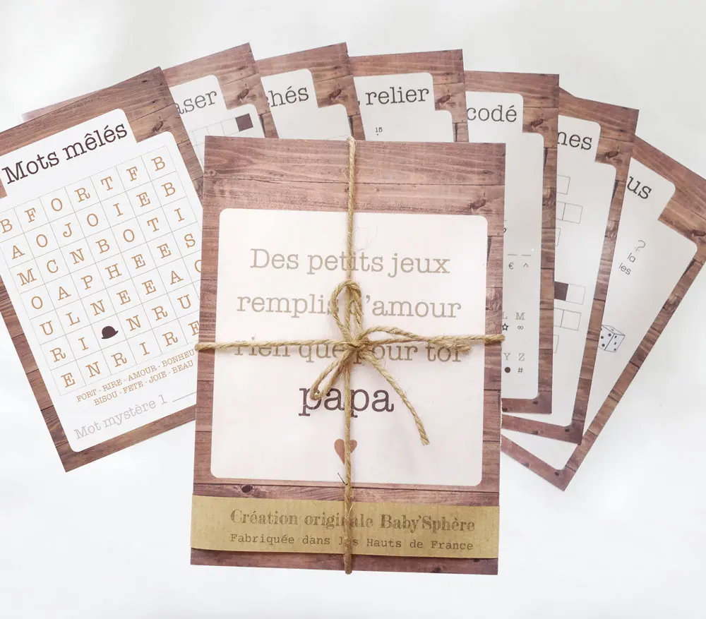 Set de jeux de mots pour la fête des pères - Boutique Bébé en Ligne amusantes : Soins, Jouets et Articles Maison