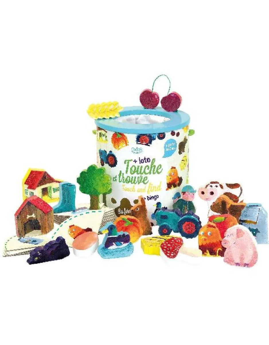 Touche et trouve bingo - housse La ferme - Vilac - Boutique Maman & Bébé – Produits Essentiels au Quotidien