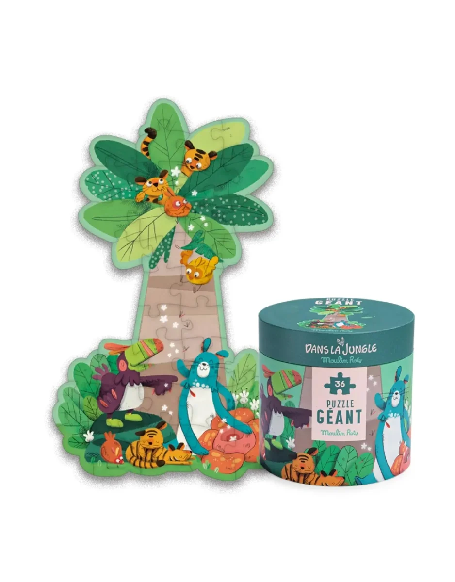 Casse-tête géant palmier jungle Moulin Roty Boutique Maman Bébé Produits Essentiels Quotidien