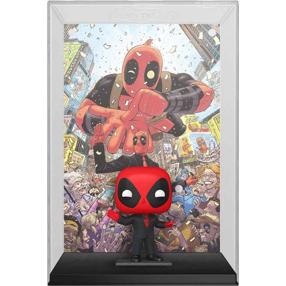 Deadpool in Black Suit Comic Cover – Figurine Marvel Funko POP! n°46 - Éclairage de qualité avec frais de port série offerts