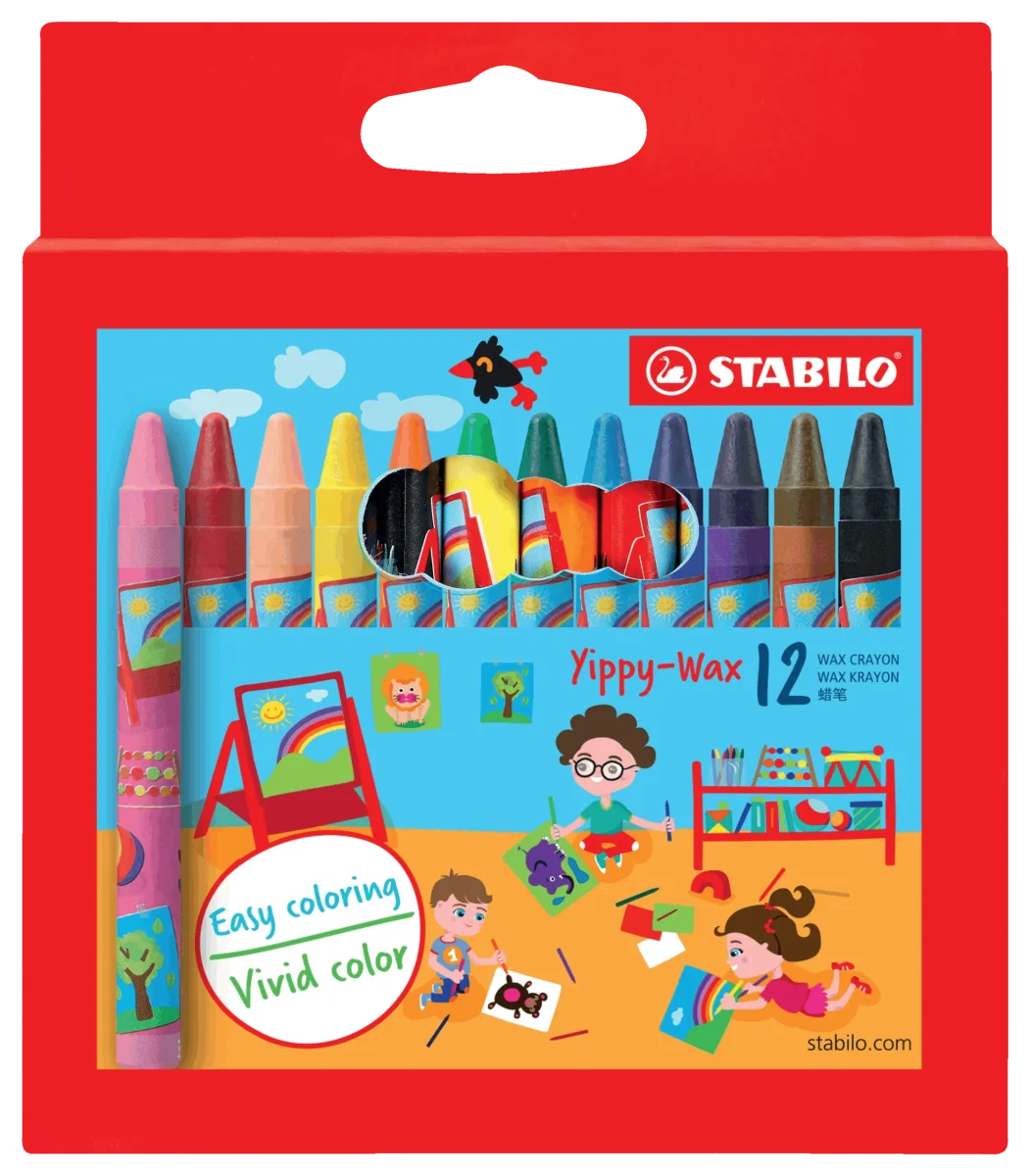 Stabilo Crayons Cire Yippy Wax||Stabilo Yippy Wax Crayon Boutique Bébé Ligne Soins Jouets Articles Maison