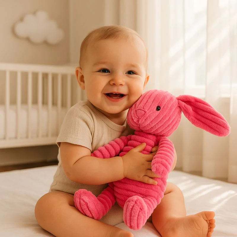Peluche Lapin Rose Boutique Maman Bébé Produits Essentiels Quotidien