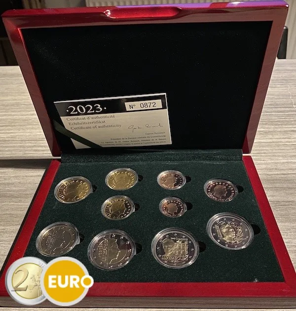 Euro set BE Proof Luxemburg 2023 + 2 x 2 euro Kamer IOC Kremnica muntteken - Vins Rouges Harmonieux pour Chaque Occasion Vin Bouquet wine gift set