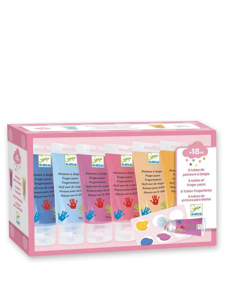 Ensemble de 6 tubes peinture à doigts - Sweet - Djeco - Boutique Maman & Bébé – Produits Essentiels Soins au Quotidien