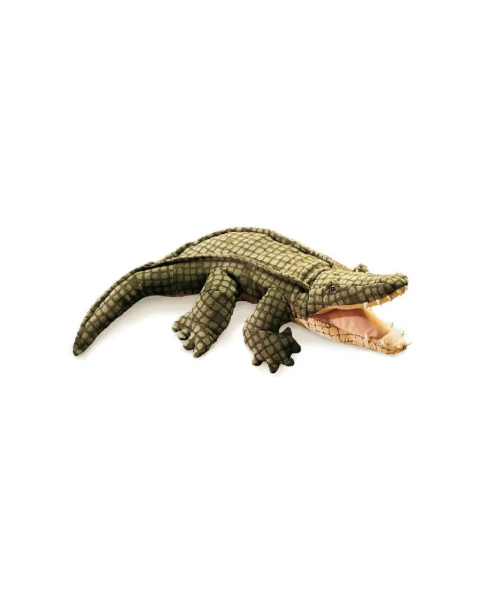 Marionnette d'alligator - Folkmanis - Boutique Maman & Bébé – Produits Essentiels au Quotidien Marionnette crocodile vert vert Trudi | La Redoute
