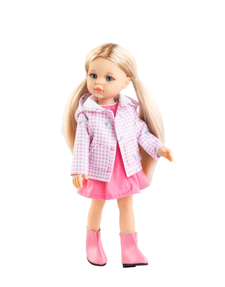 Poupée Las Amigas - Rosa avec manteau et bottes de pluie - Paola Reina - Boutique Maman & Bébé – Produits Essentiels au Quotidien Rôle