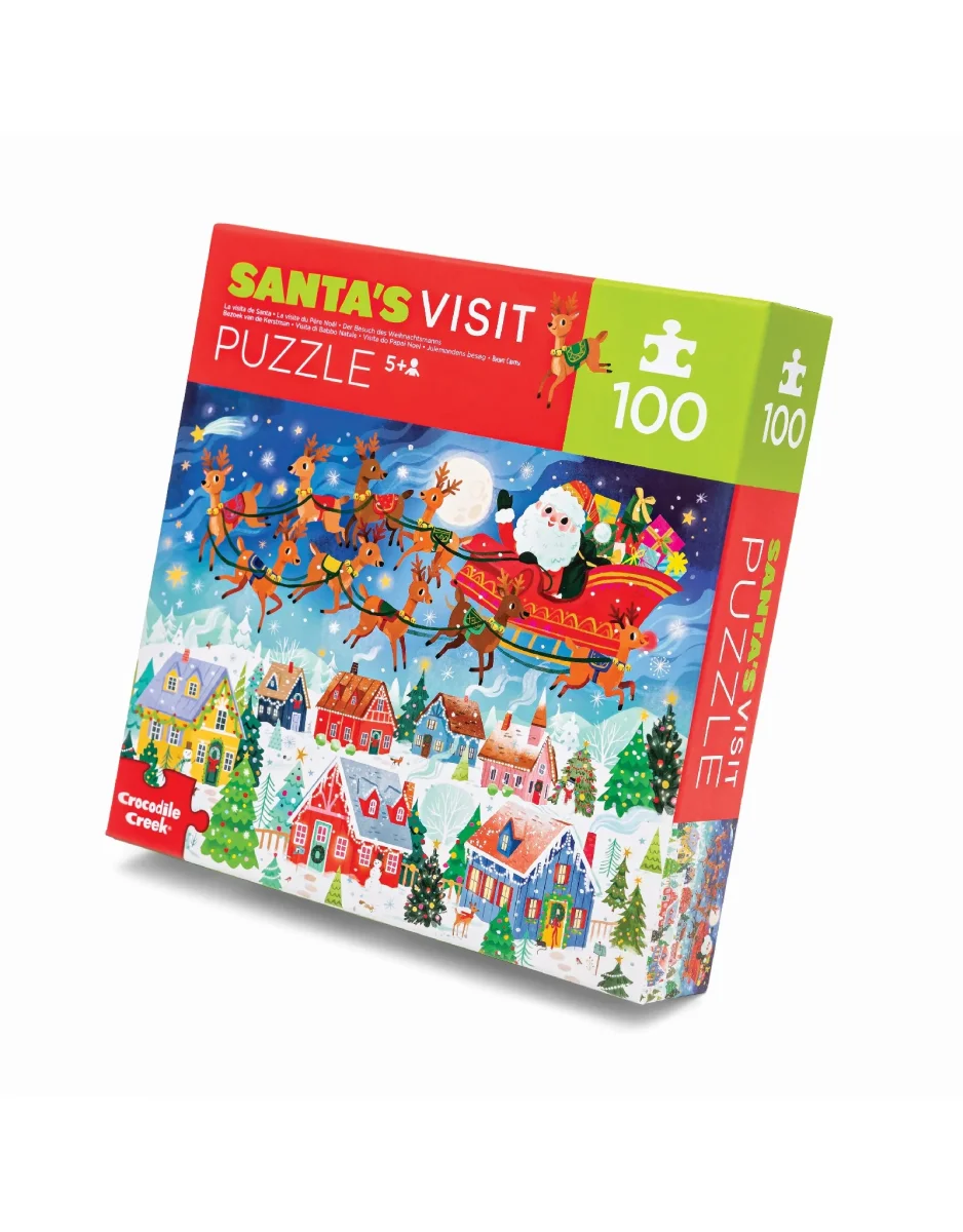 Casse-tête - 100 pièces - La visite du père noël 5+ - Crocodile Creek - Boutique Maman & Bébé – Produits Essentiels au Quotidien Mini casse-tête - 12 pièces - Célébration 2+ - Crocodile Creek – Veille sur  toi
