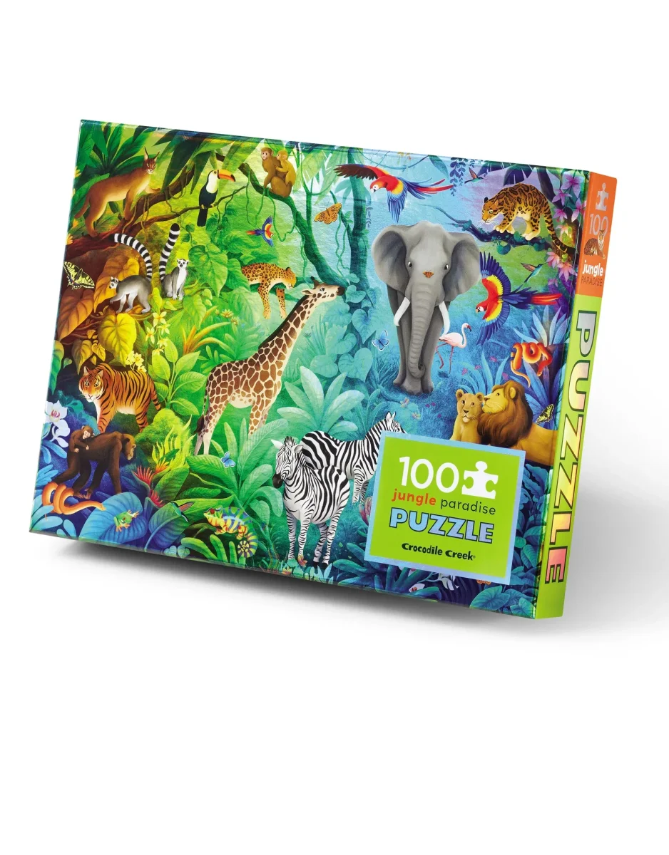 Casse-tête holographique pièces Paradis jungle Crocodile Creek Boutique Maman Bébé Produits Essentiels Quotidien