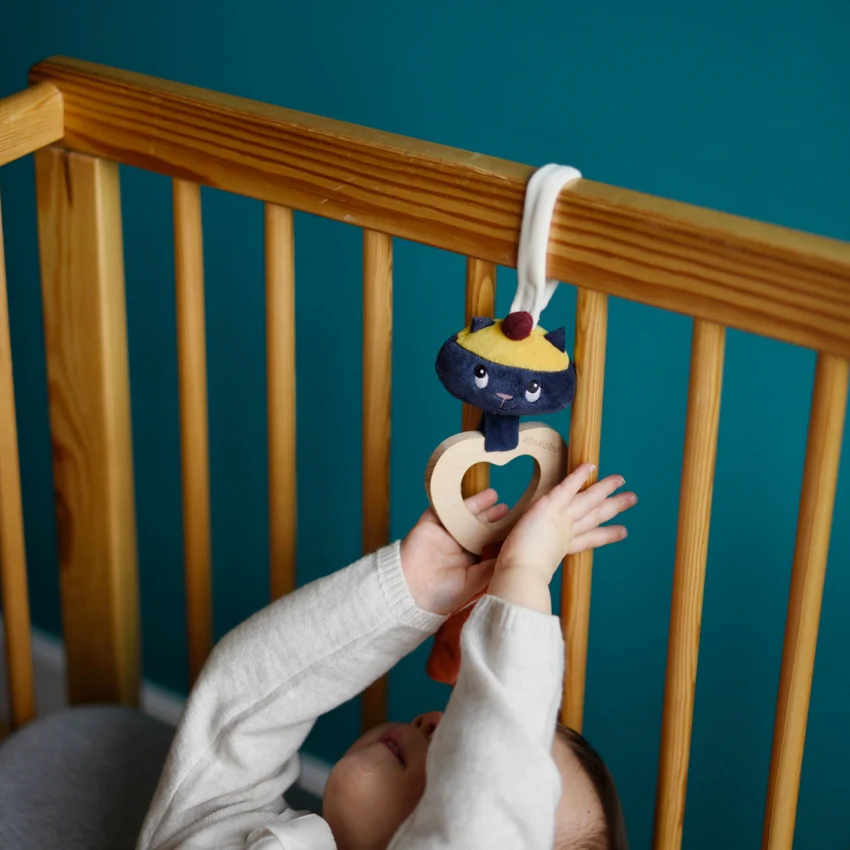 HOCHET CHAT GABIN - Boutique Maman hochet & Bébé – Produits Essentiels au Quotidien