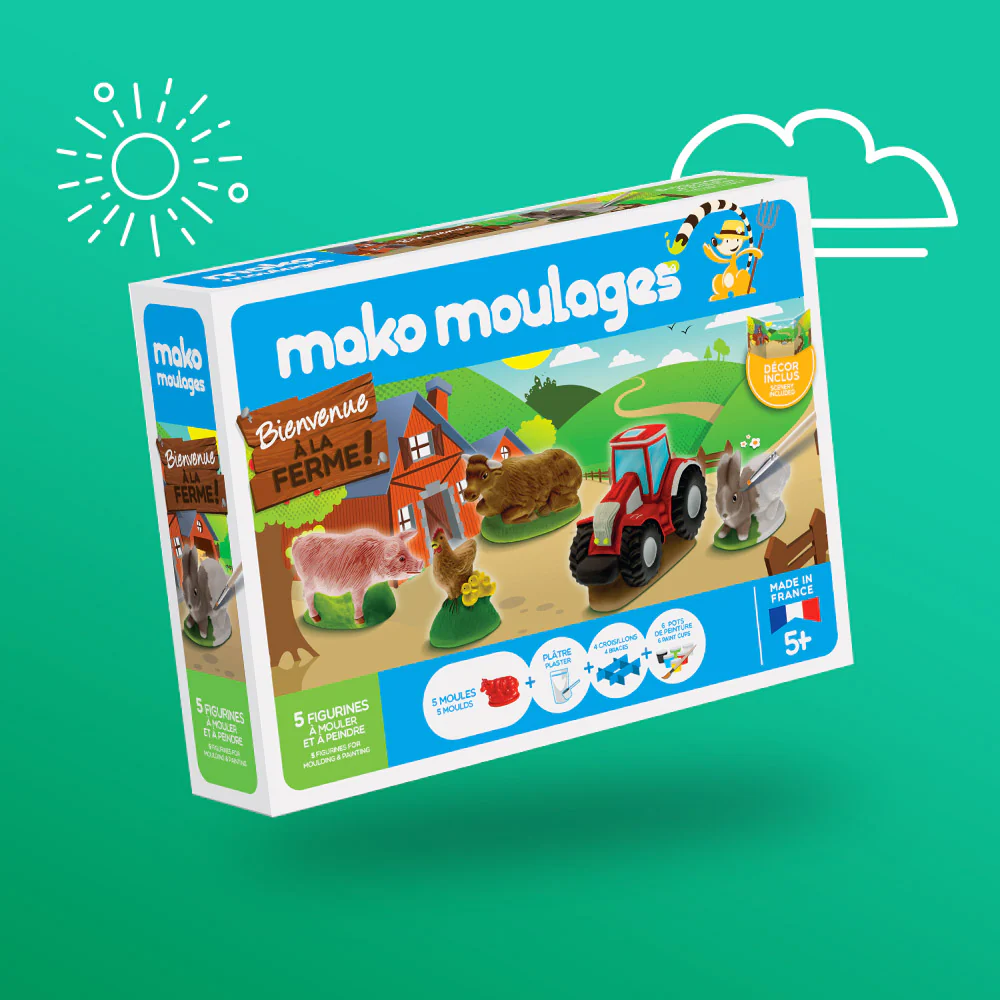 Mako Moulages kit - Bienvenue à la ferme || Mako Moulages - Welcome to the farm - Boutique Bébé en Ligne : Soins, Jouets et Articles Maison