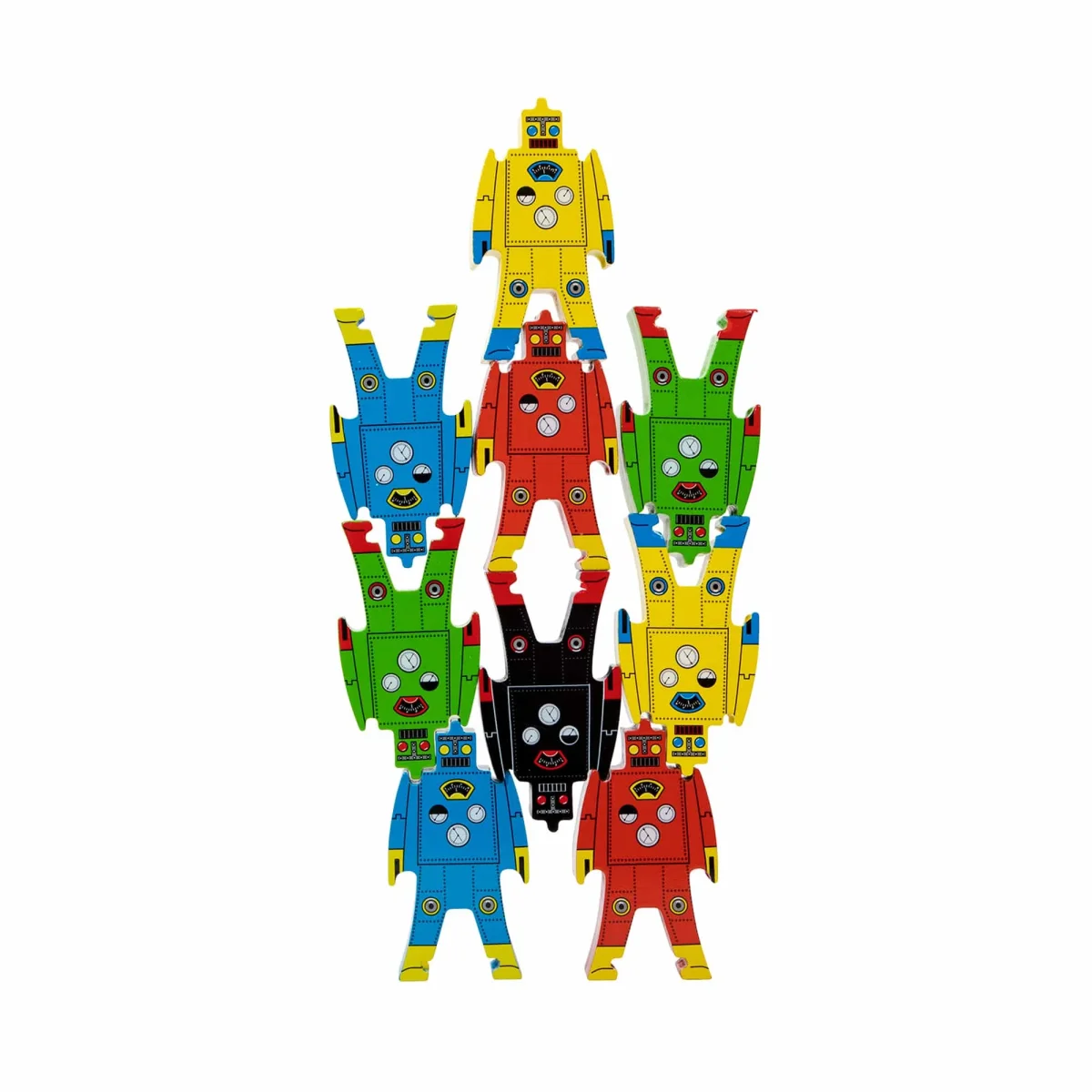 ROBOTS EMPILABLES EN BOIS - Boutique Maman & Bébé – Produits Essentiels au Quotidien EmpilNum – Blocs à empiler en bois pour l'apprentissage des mathématiques –  Bébé et Bambin
