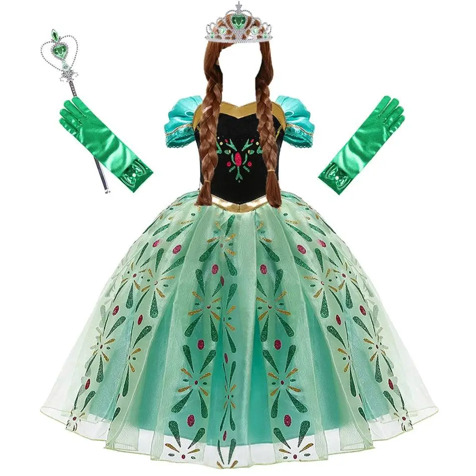 Robe Cosplay histoires Reine des neiges Anna - Boutique Bébé en Ligne : Soins, Jouets et Articles Maison