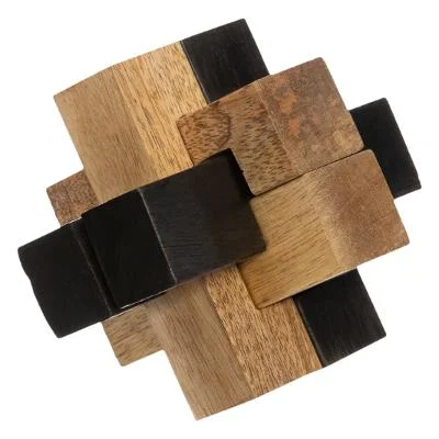 Casse tête bois croix à poser en manguier - Édition Limitée – L’Art de la Table Française en Promotion ! - {'count': 15, 'name': 'massif'}