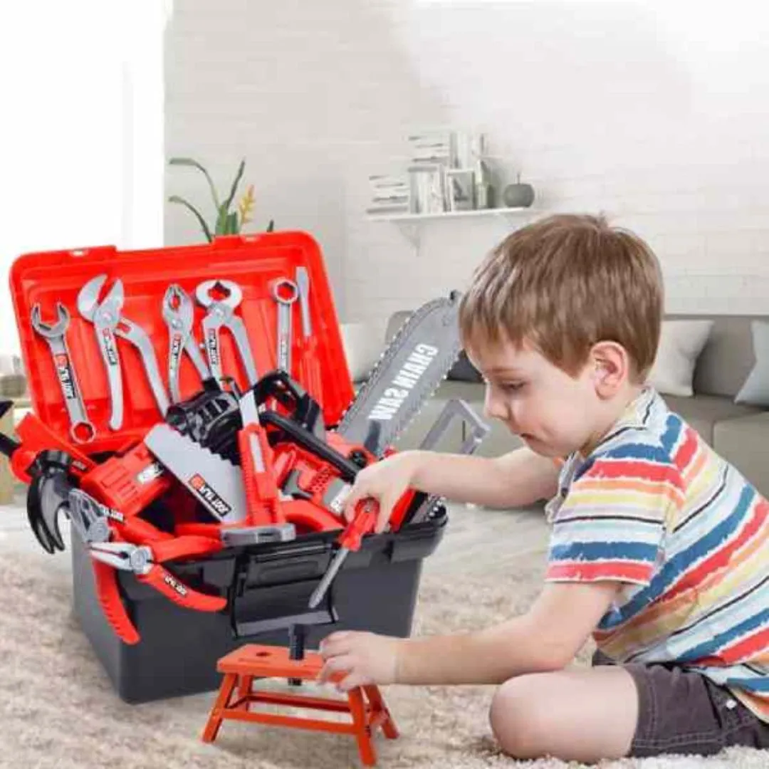 Caisse a Ejouets outils enfant – Jeu éducatif en bois pour petits bricoleurs – Développe motricité et imagination - Éclairage de qualité avec frais de port offerts