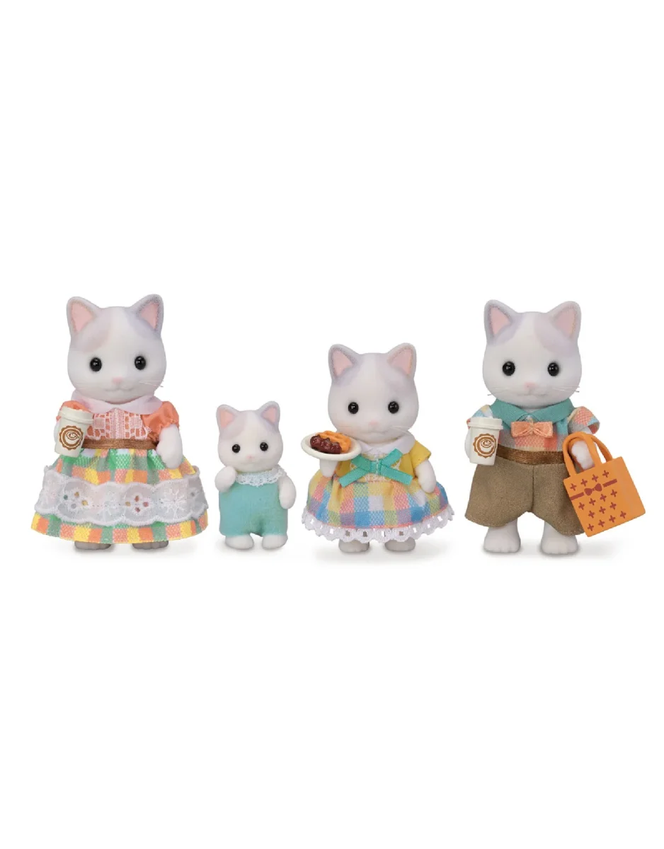 Famille Chat Latte Calico Critters Boutique Maman Bébé Produits Essentiels Quotidien