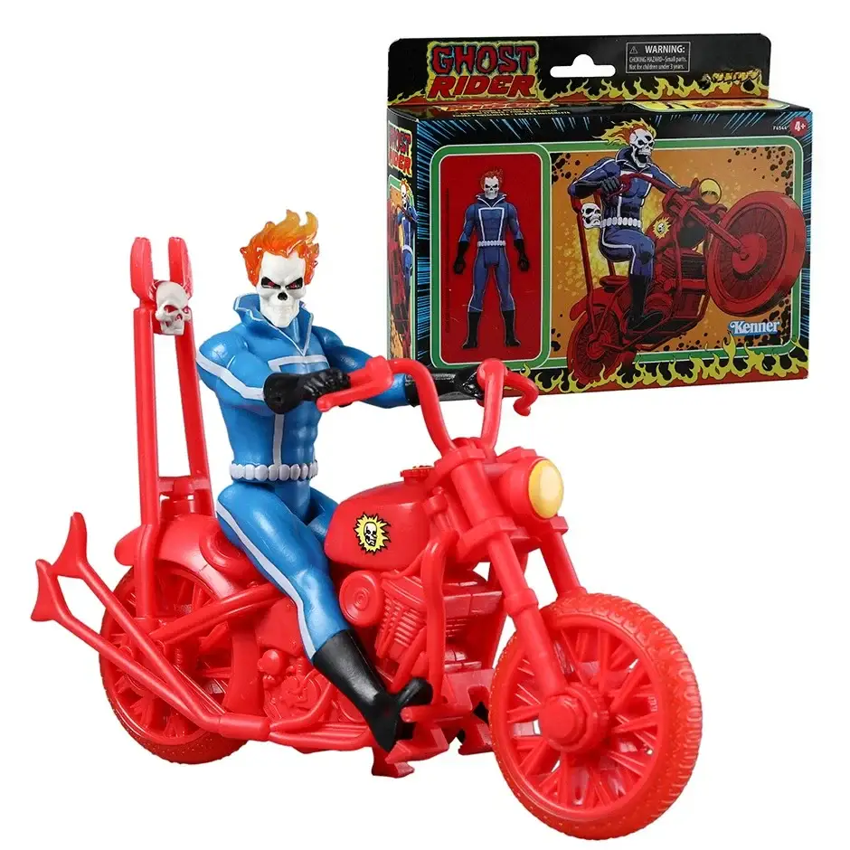 Figurine Ghost Rider Avec Moto Marvel - Boutique Bébé en Ligne : Soins, Jouets et Articles Maison - Figurine animaux