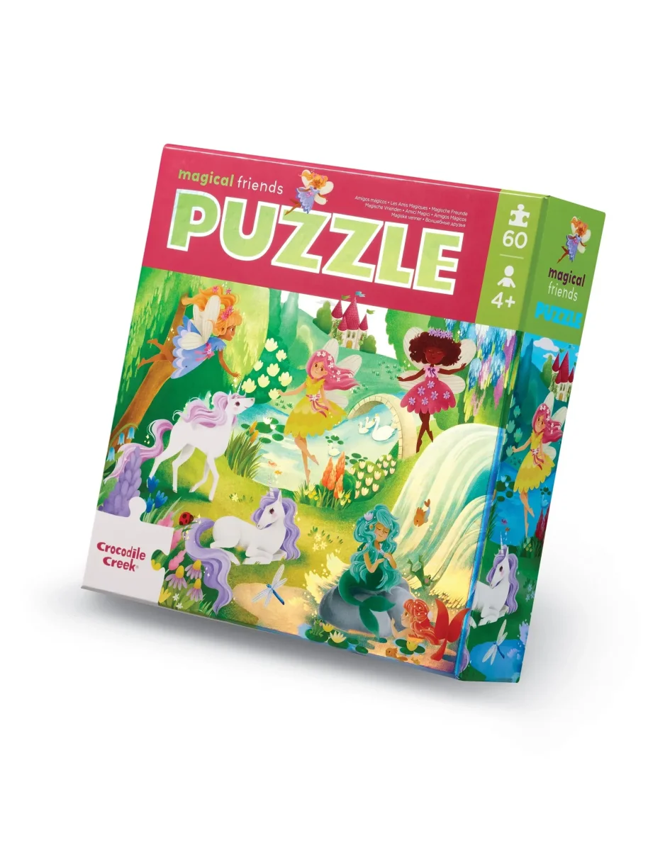 Casse-tête Holographique - 60 pièces - bois Amis Magiques 4+ - Crocodile Creek - Boutique Maman & Bébé – Produits Essentiels au Quotidien